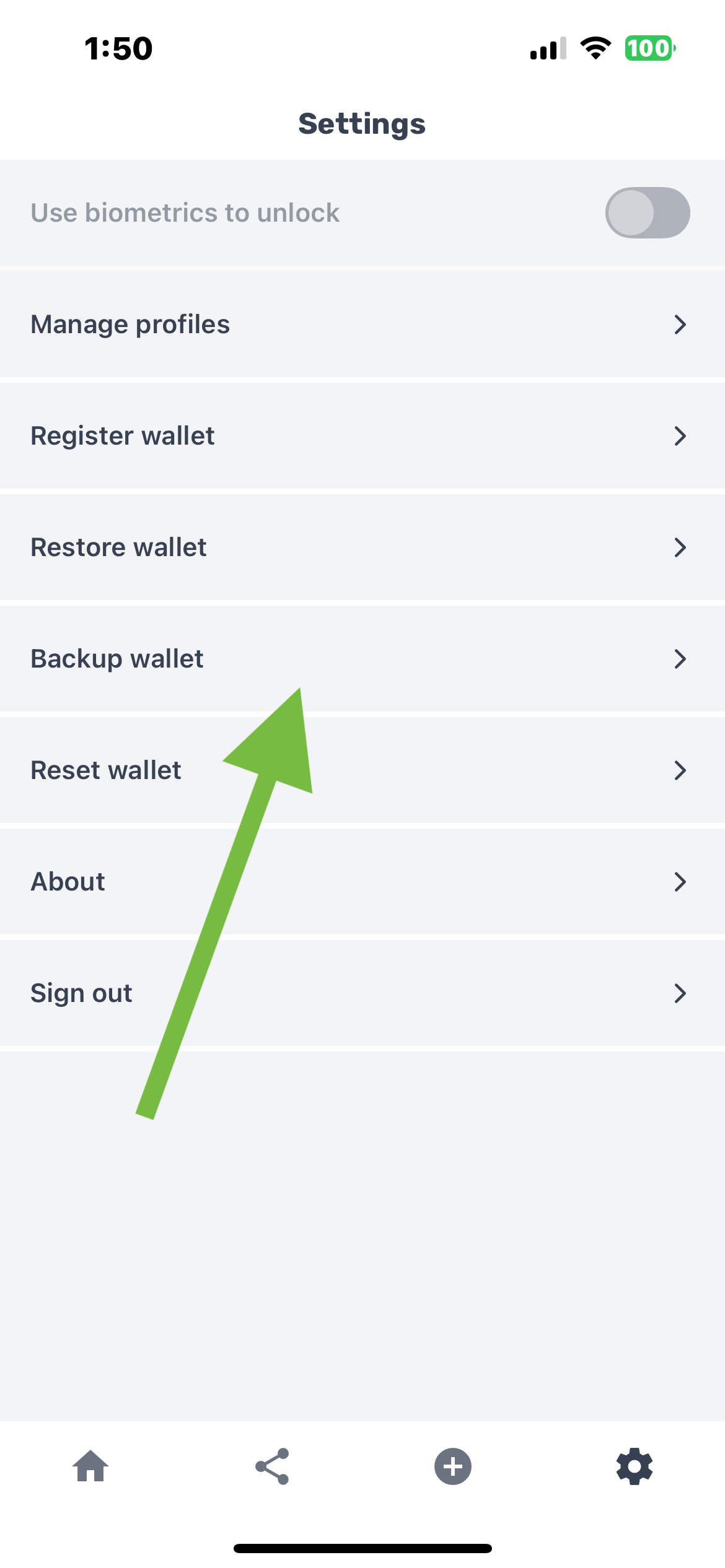 Credential added confirmation
